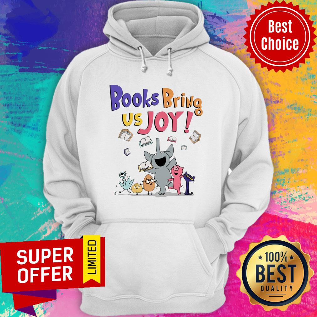 Elephent Cat Pig Books Bring Us Joy Shirt - Image 2