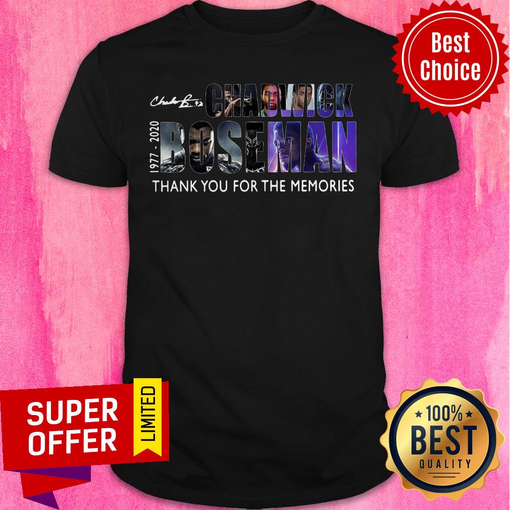 RIP Chadwick Boseman Black Panther 1977 2020 Thank You For The Memories Shirt