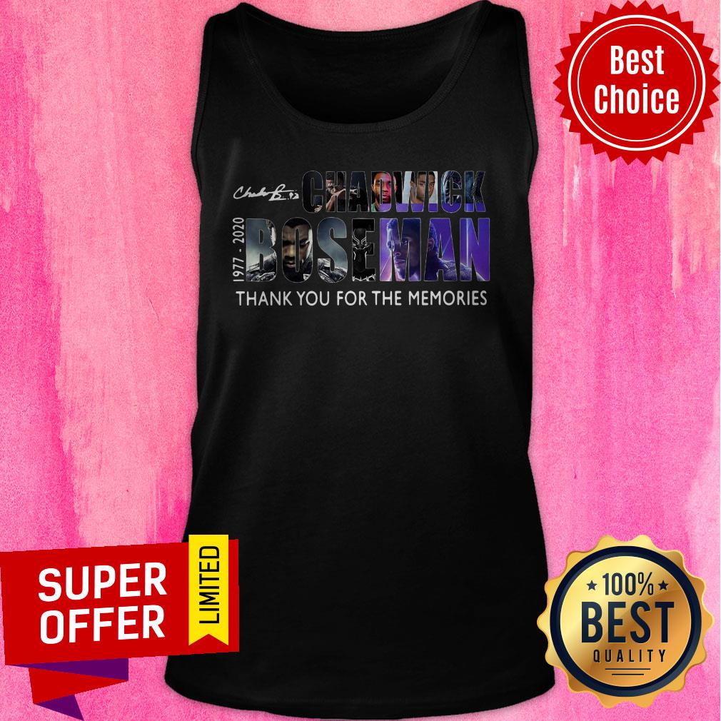 RIP Chadwick Boseman Black Panther 1977 2020 Thank You For The Memories Shirt - Image 5