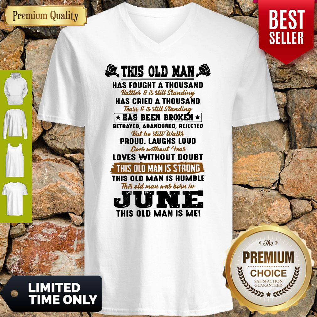 Nice This Old Man Has Fought A Thousand Shirt - Image 3