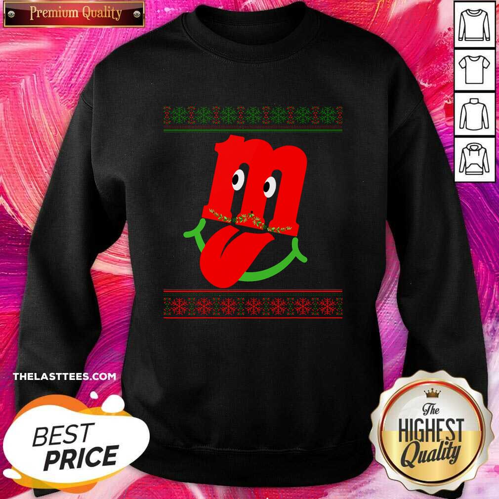 Perfect Letter M Lowercase Alphabet Matching Ugly Christmas Shirt - Image 4