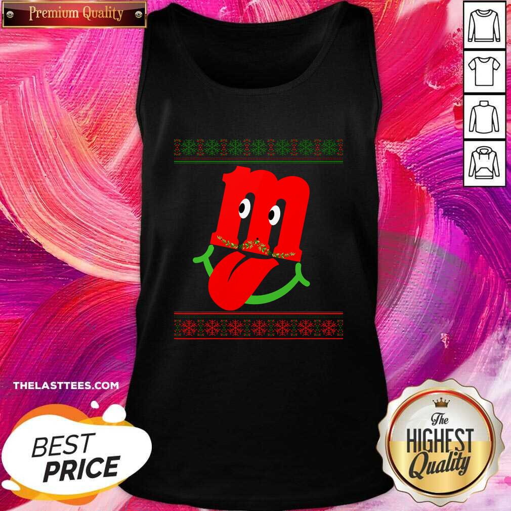 Perfect Letter M Lowercase Alphabet Matching Ugly Christmas Shirt - Image 3