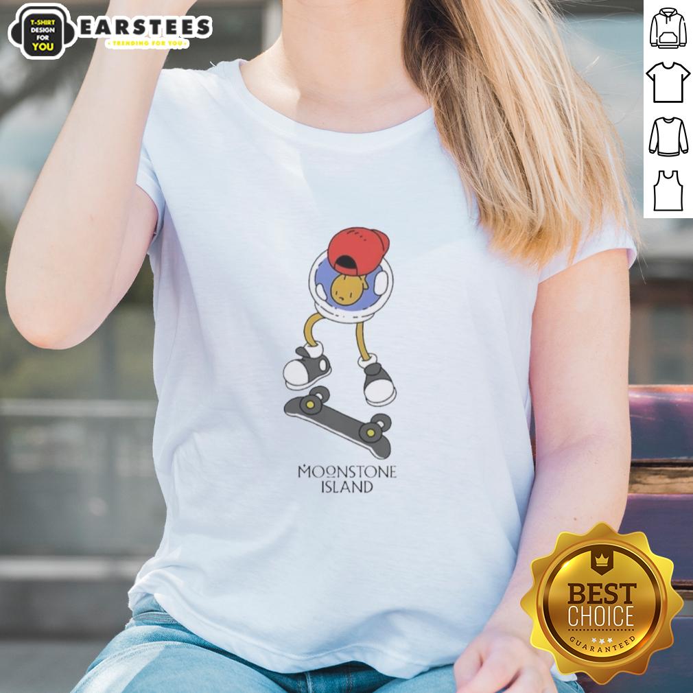 Nice Moonstone Island Skateboarding T-Shirt - Image 3