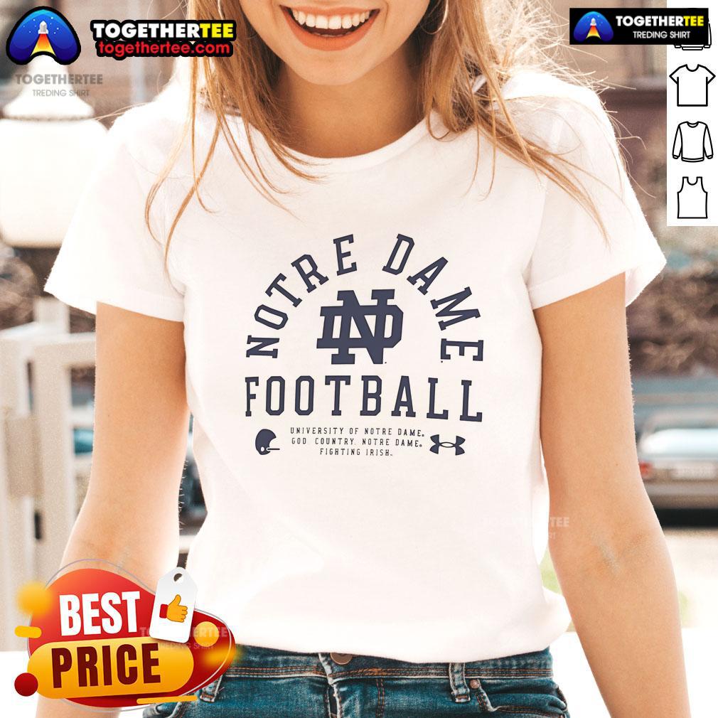 Official Notre Dame Fighting Irish 2025 Sideline Football Performance T-Shirt - Image 3