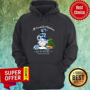 Alternative view of All I Want For Christmas Is A Cure Diabetes Awareness Shirt