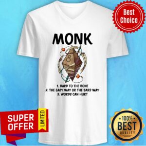 Alternative view of Monk Bard To The Bone The Easy Way Or The Bard Way Shirt