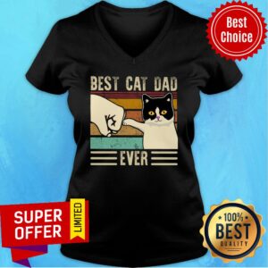 Alternative view of Best Cat Dad Ever Vintage Shirt