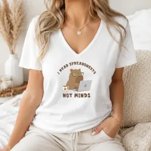 Alternative view of Funny I Read Spreadsheets Shirt