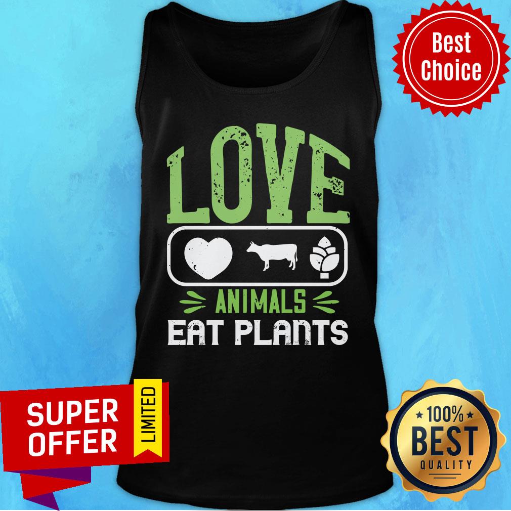 Funny Love Animals Eat Plants Shirt - Image 4