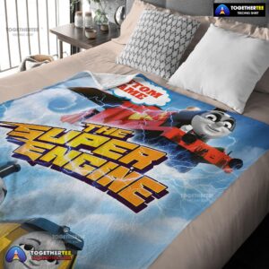 Alternative view of Official Thomas & Friends The Super Engine Poster Blanket Fleece Customized Blanket