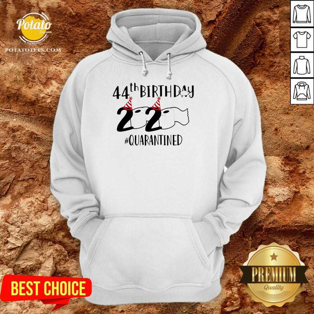 Pretty 44th Birthday 2020 Quarantined Coronavirus Shirt - Image 5
