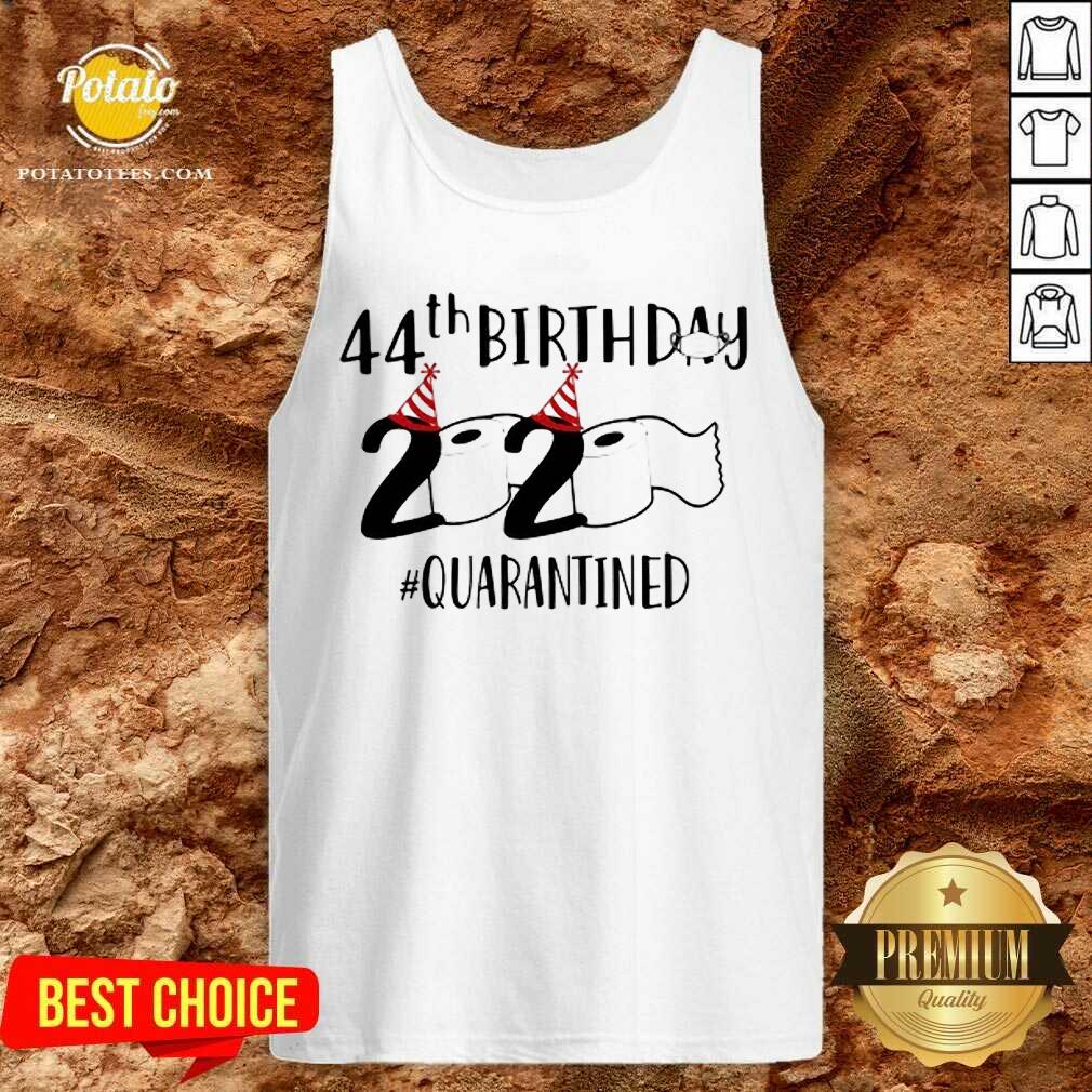 Pretty 44th Birthday 2020 Quarantined Coronavirus Shirt - Image 3