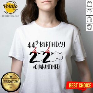 Alternative view of Pretty 44th Birthday 2020 Quarantined Coronavirus Shirt