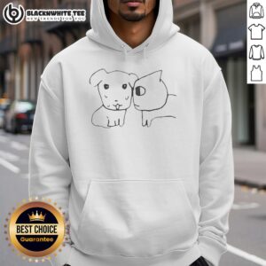 Alternative view of Awesome Cute Dog And Cat Best Friends T-Shirt