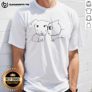 Awesome Cute Dog And Cat Best Friends T-Shirt
