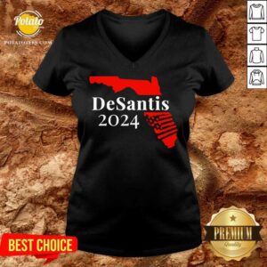 Alternative view of Nice American Florida Desantis 2024 Shirt