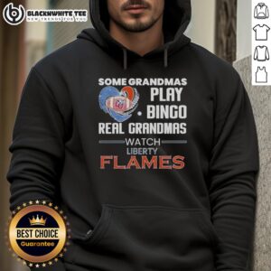 Alternative view of Nice Some Grandmas Play Bingo Real Grandmas Watch Liberty Flames T-Shirt