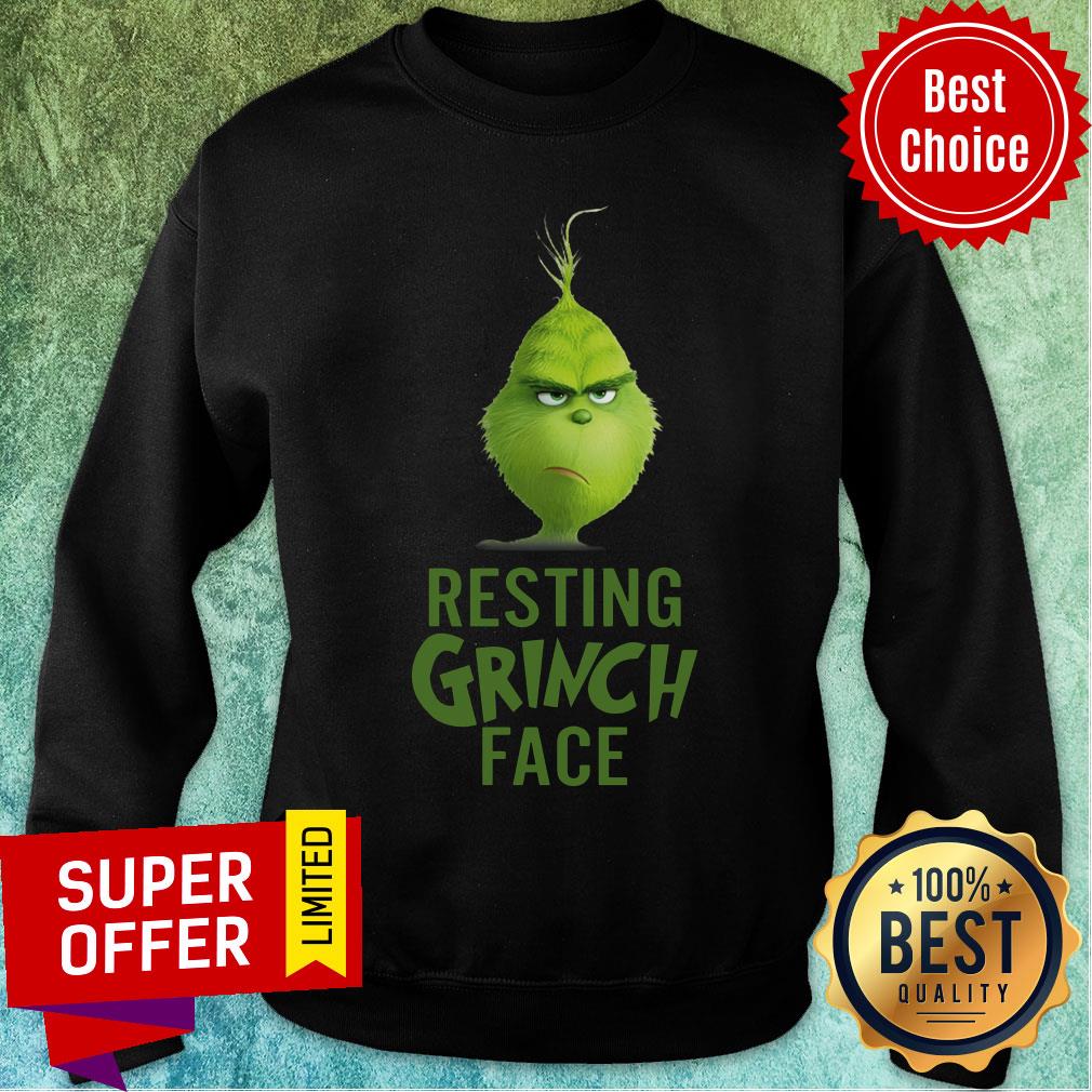 Awesome Resting Grinch Face Shirt - Image 3