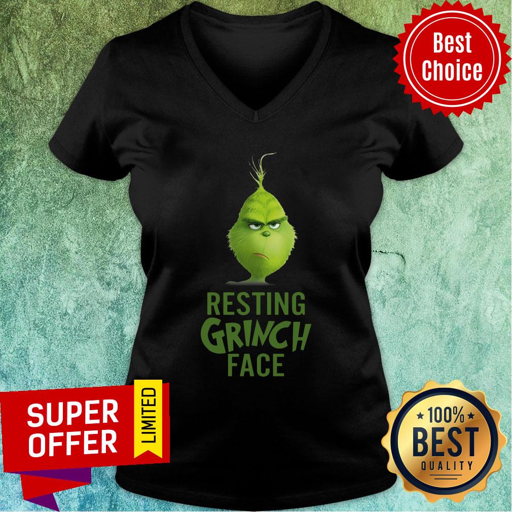 Awesome Resting Grinch Face Shirt - Image 5