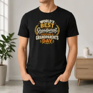 Funny Pretty Grandparents Day Typography Shirt Celebrating Family Love Shirt
