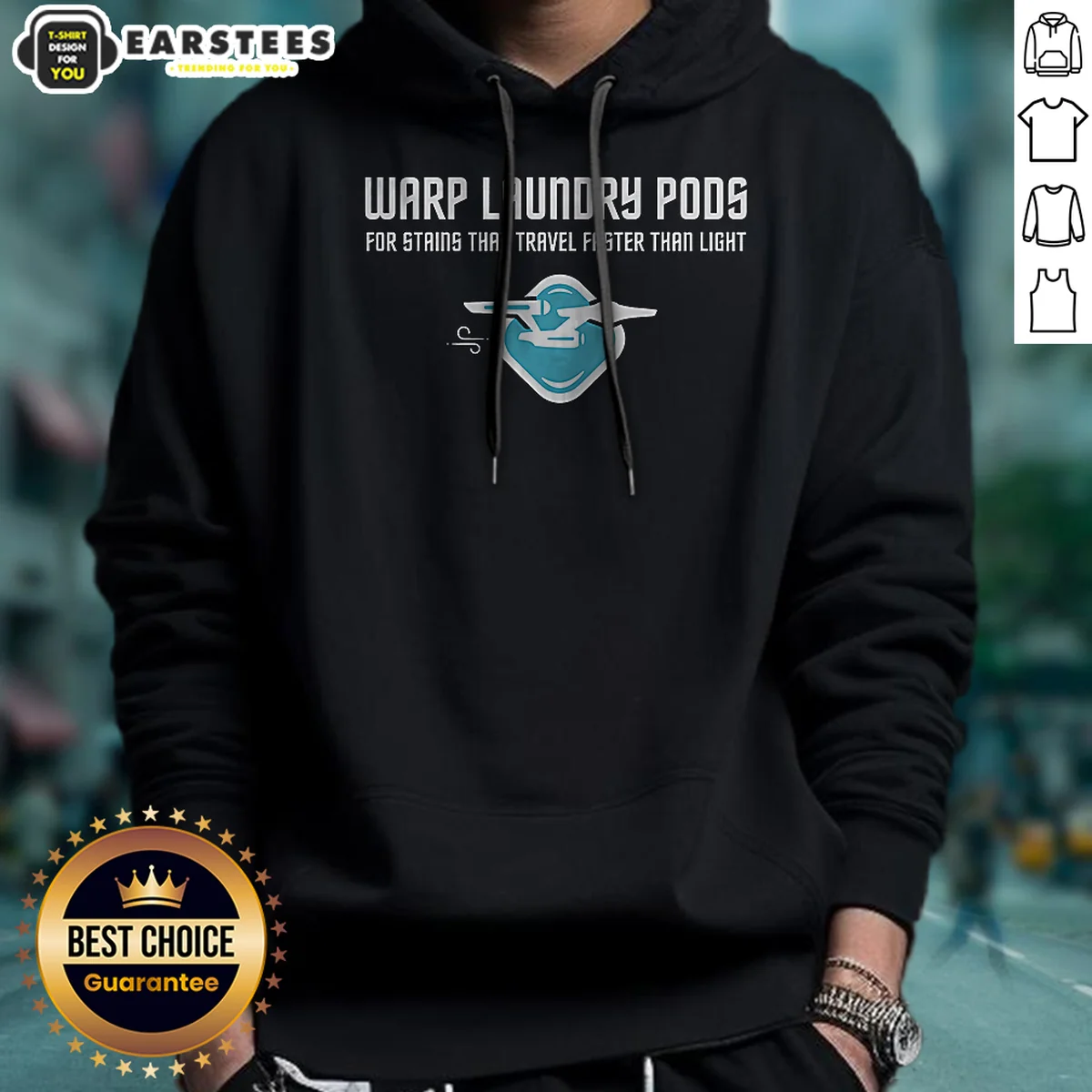 Premium Warp Speed Laundry Pods Fast Stain Removal Geek Shirt - Image 3