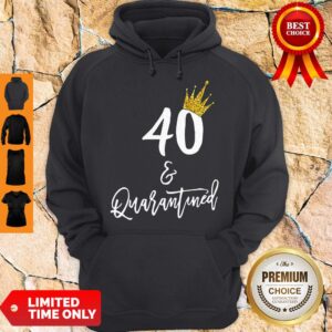 Alternative view of Premium 40 Queen And Quarantined Coronavirus Shirt