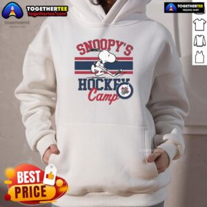 Alternative view of Good Snoopy Winnipeg Jets Snoopys Hockey Camp Snoopy NHL All Teams T-Shirt
