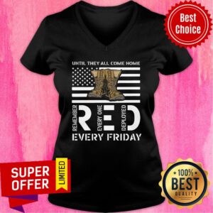 Alternative view of American Flag Until They All Come Home Red Every Friday Shirt