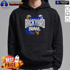 Alternative view of Good Pitt Panthers Vs West Virginia Mountaineers Backyard Brawl Helmet T-Shirt