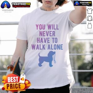 Nice You Will Never Have To Walk Alone Dog Walking T-Shirt