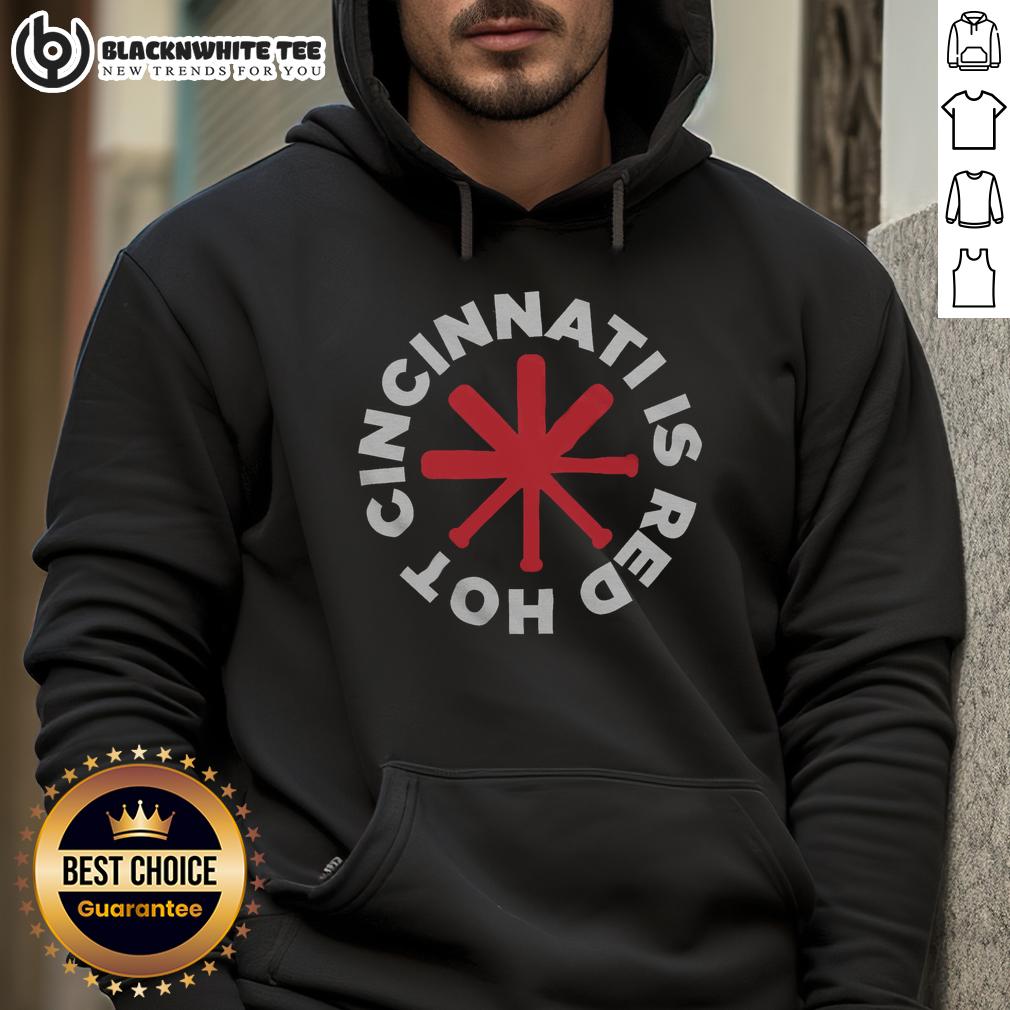 Official Cincinnati Is Red Hot Cincinnati Baseball T-Shirt - Image 2