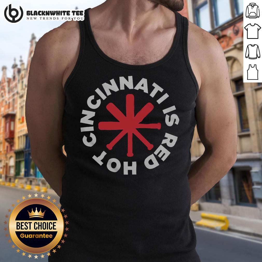 Official Cincinnati Is Red Hot Cincinnati Baseball T-Shirt - Image 4