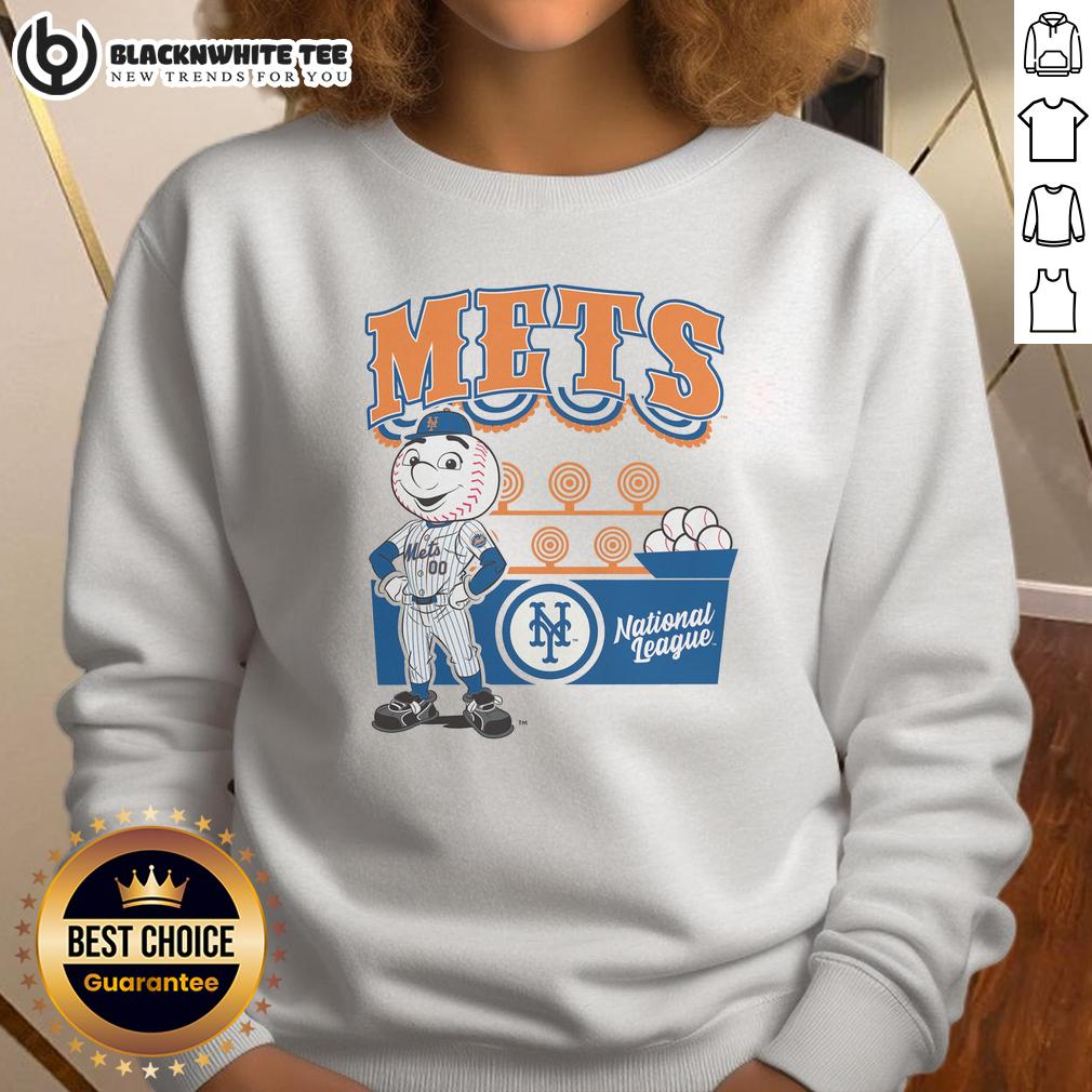 Pretty Mitchell & Ness Cream New York Mets Step Back Up T-Shirt - Image 5