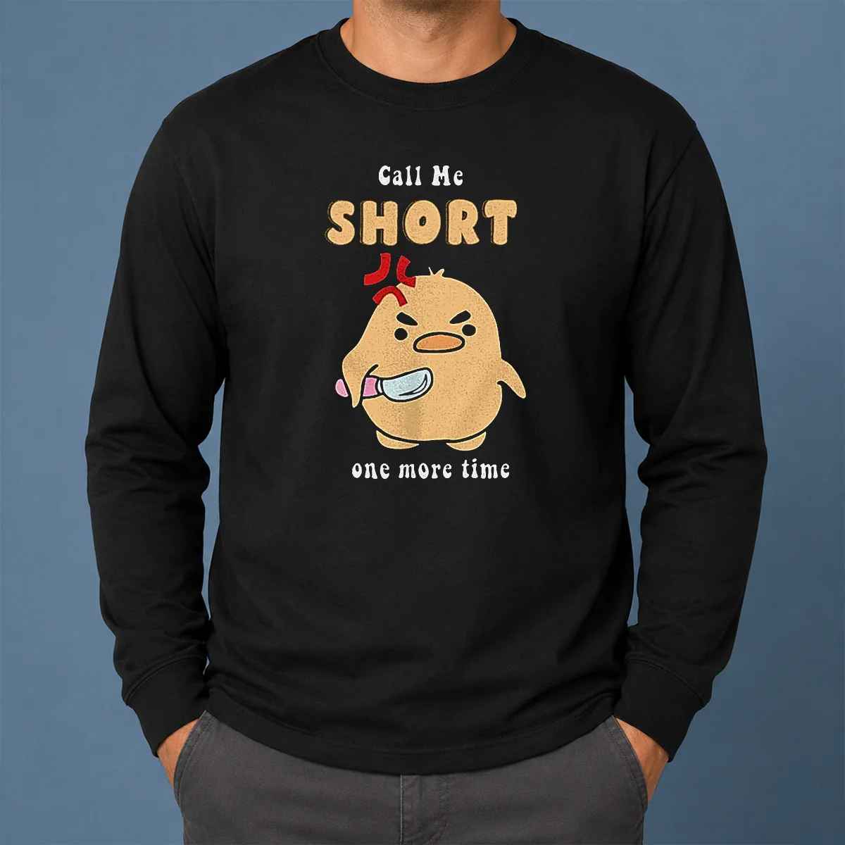 Good Call Me Short One More Time Cute Angry Bird With Knife Shirt - Image 6