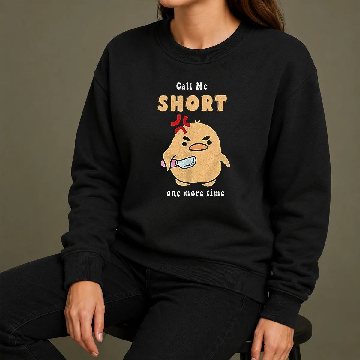 Good Call Me Short One More Time Cute Angry Bird With Knife Shirt - Image 7