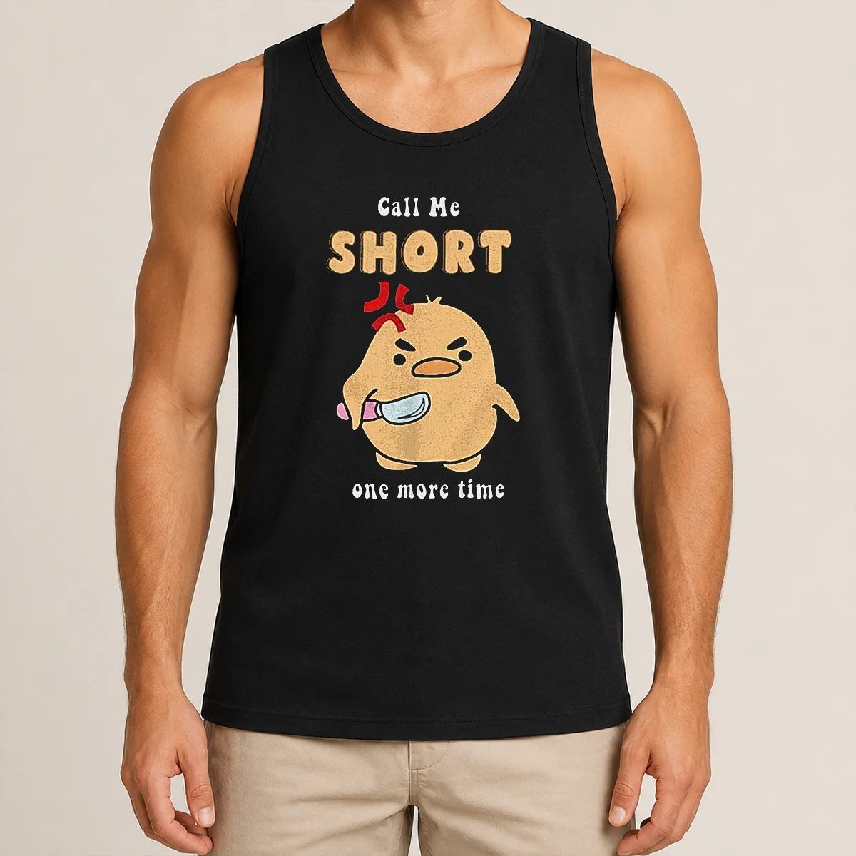 Good Call Me Short One More Time Cute Angry Bird With Knife Shirt - Image 3