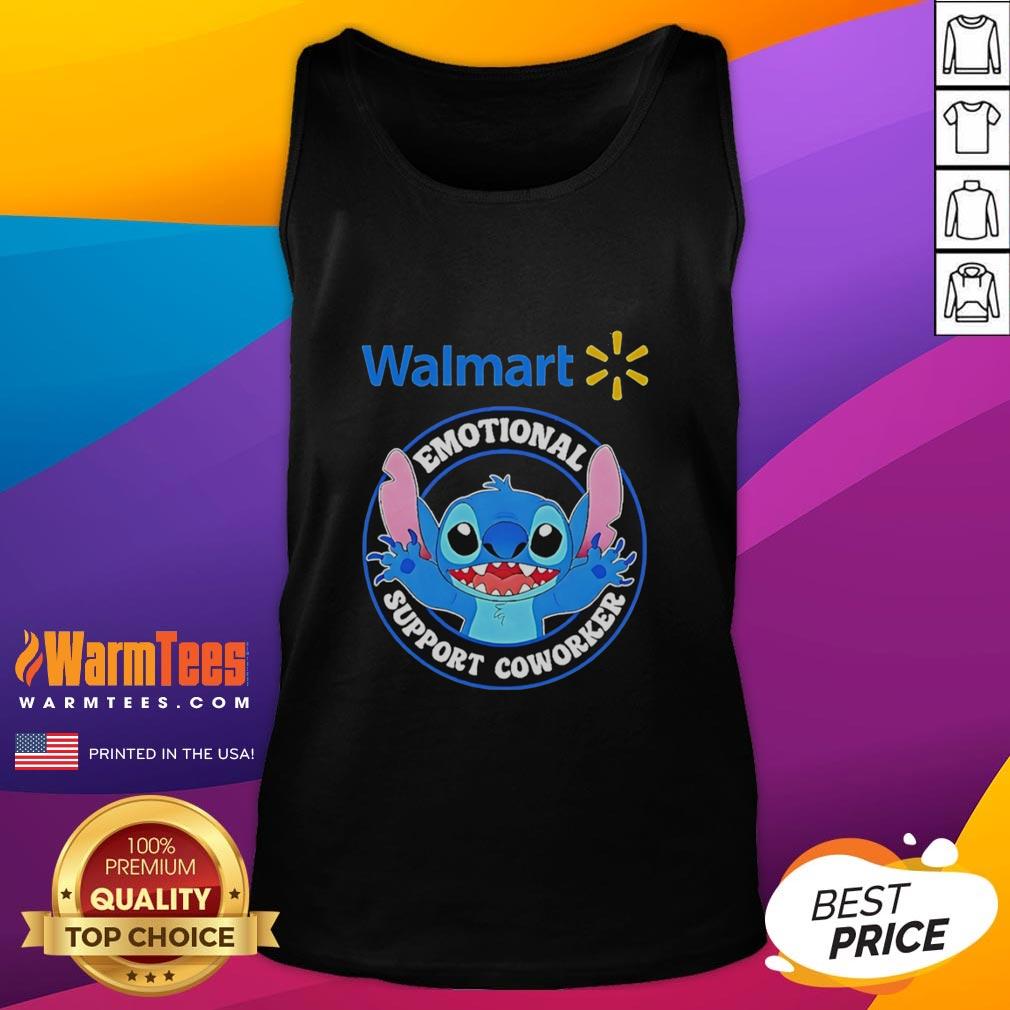 Good Happy Stitch Walmart Emotional Support Coworker T-Shirt - Image 4