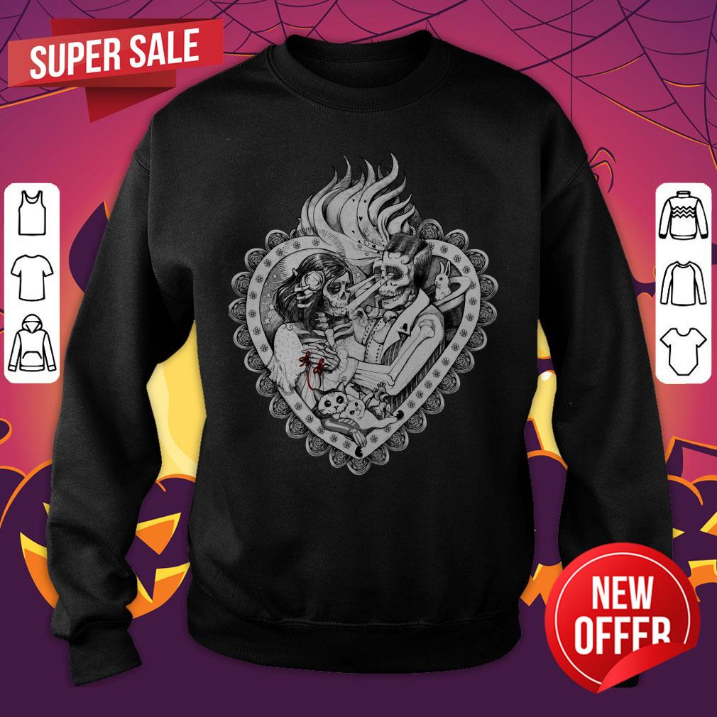 Day Of The Dead Ancient Lovers Day Of The Dead Muertos Shirt - Image 2