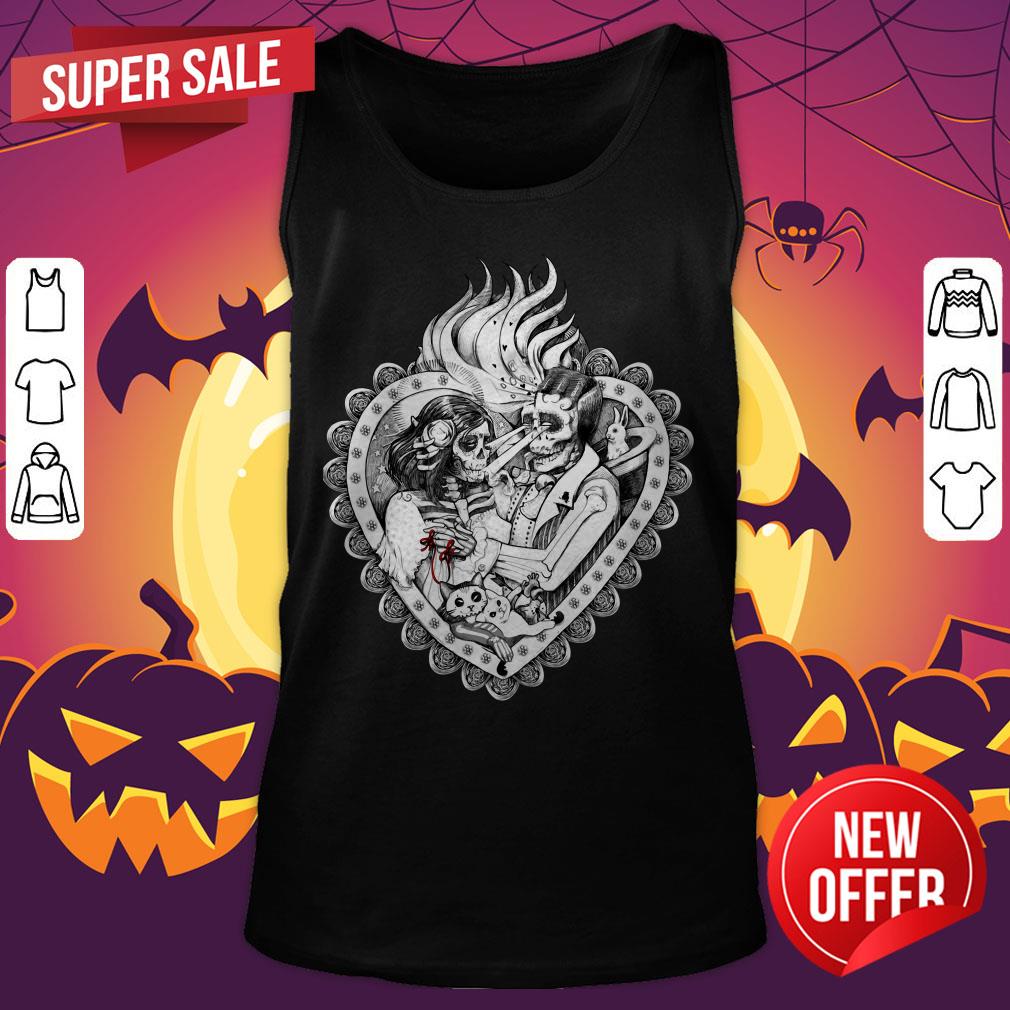 Day Of The Dead Ancient Lovers Day Of The Dead Muertos Shirt - Image 5
