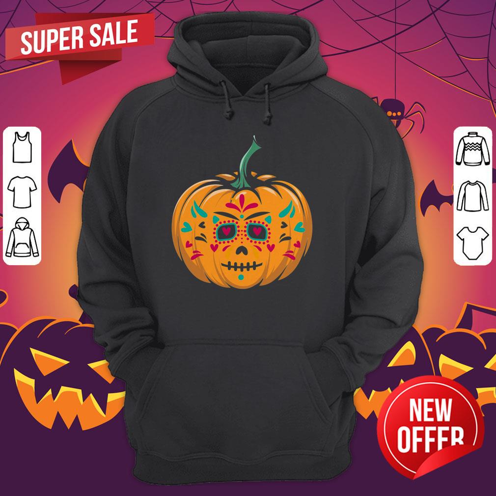 Dia De Los Muertos Day Of The Dead Halloween Pumpkin Shirt - Image 3