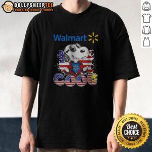 Funny Snoopy Woodstock Peanuts Charles M Schulz Walmart Cool United States Of America Shirt
