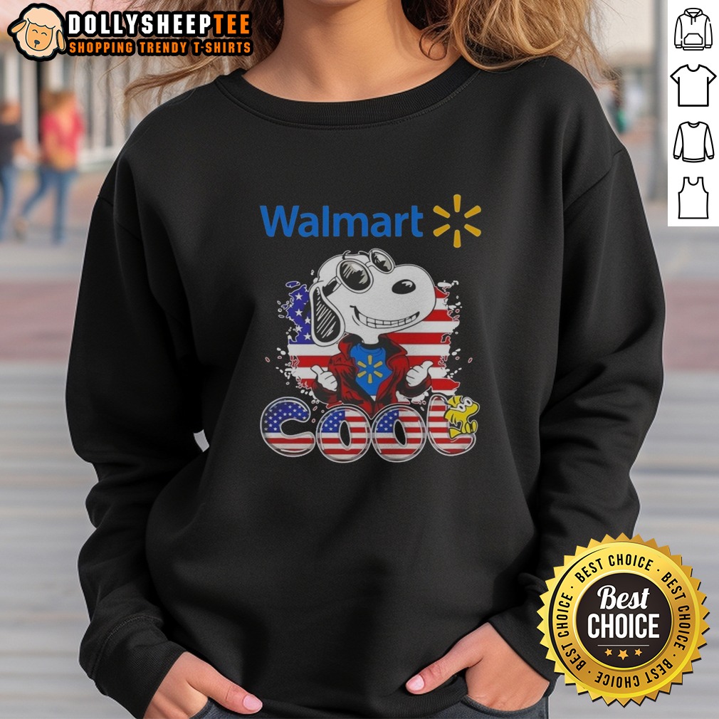 Funny Snoopy Woodstock Peanuts Charles M Schulz Walmart Cool United States Of America Shirt - Image 4