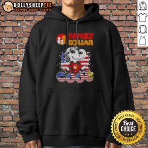 Alternative view of Original Snoopy Woodstock Charles M Schulz Peanuts United States Family Dollar Cool Shirt
