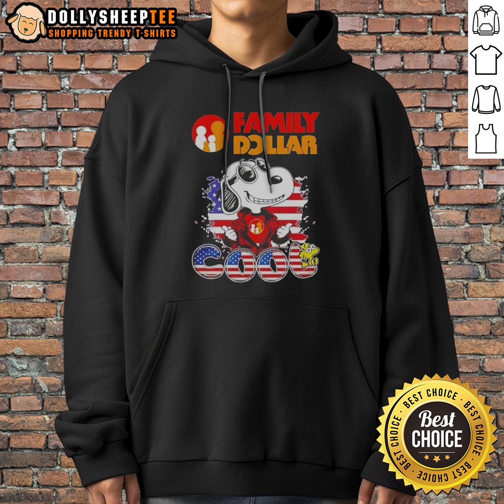 Original Snoopy Woodstock Charles M Schulz Peanuts United States Family Dollar Cool Shirt - Image 2