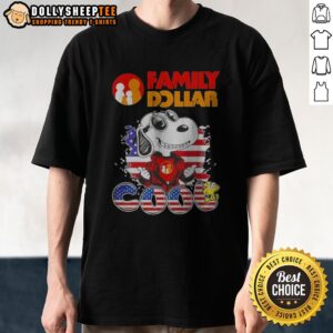 Original Snoopy Woodstock Charles M Schulz Peanuts United States Family Dollar Cool Shirt
