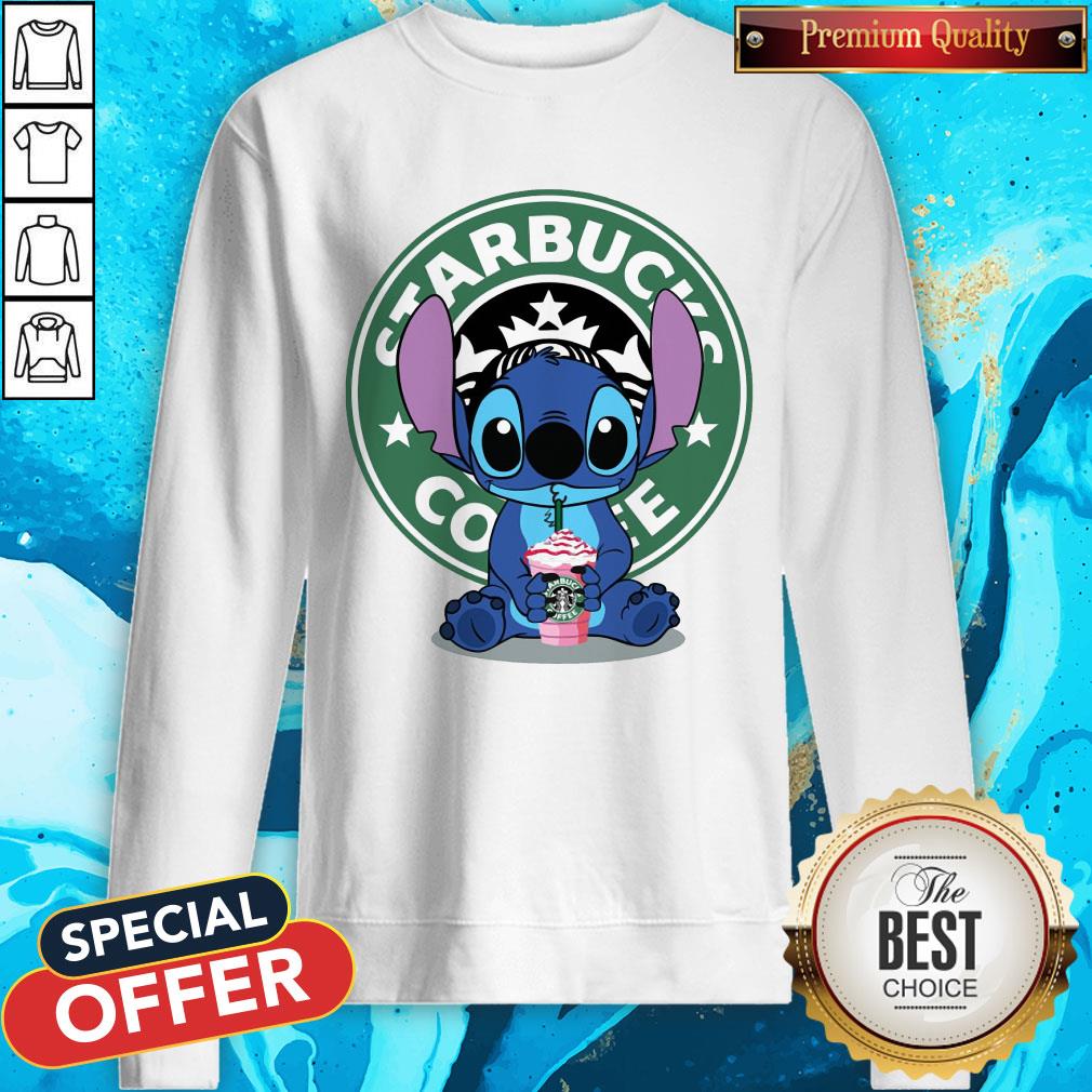 Pretty Stitch Starbucks Coffee Shirt - Image 4