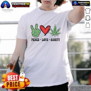 Official Peace Love Sanaty T-Shirt