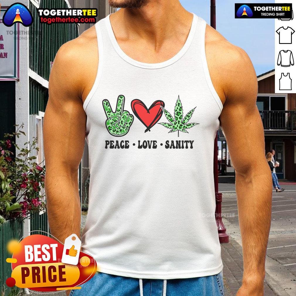 Official Peace Love Sanaty T-Shirt - Image 4
