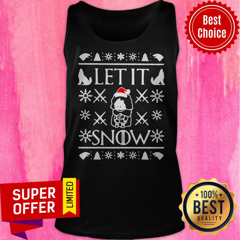 Game Of Thrones Jon Snow Let It Snow Ugly Christmas Shirt - Image 4