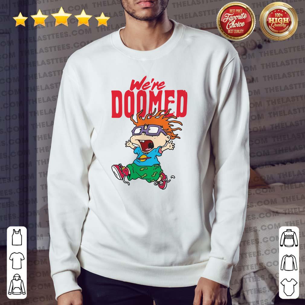 Nice Rugrats Chuckie We’re Doomed Shirt - Image 2